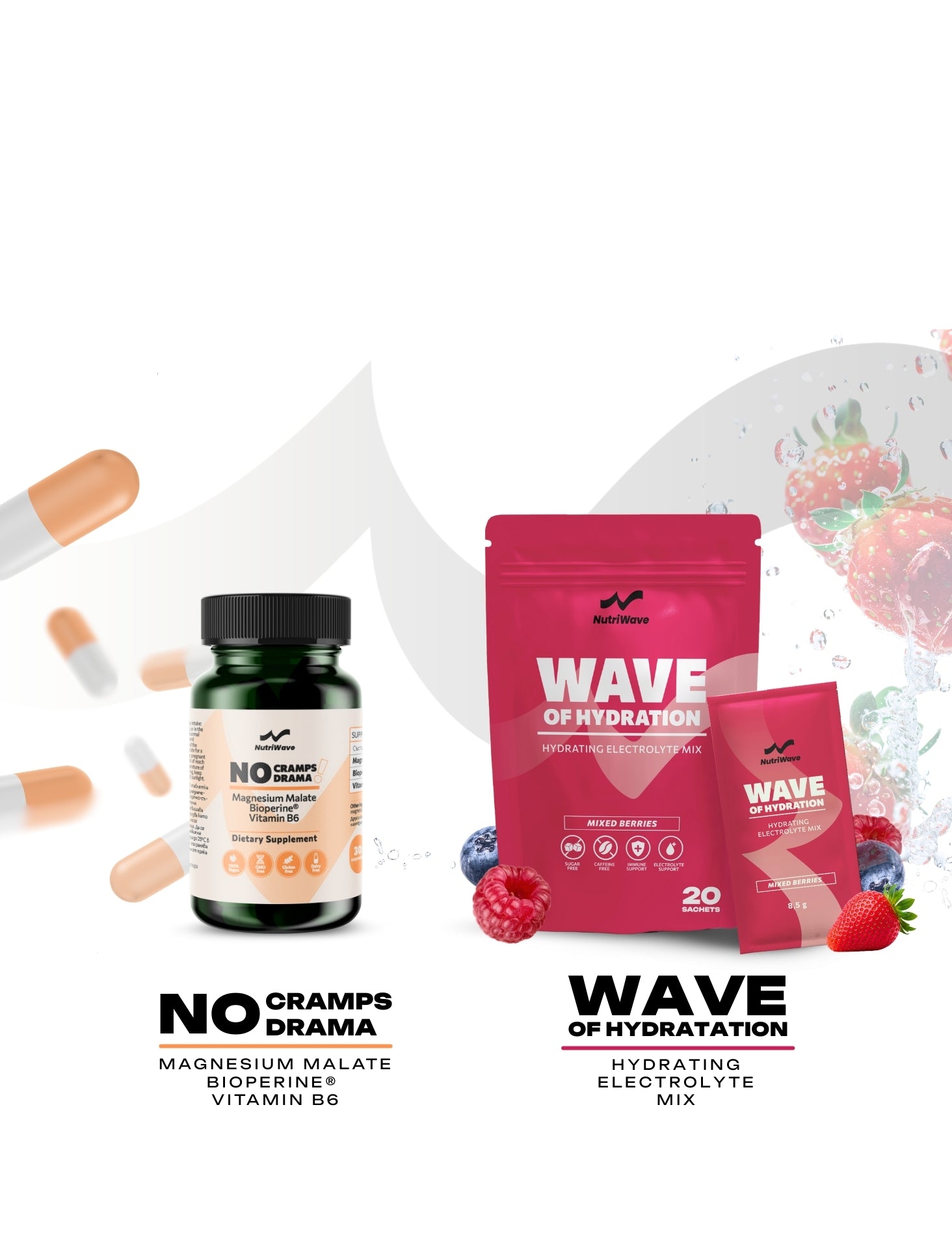 NutriWave - магнезиев малат и електролити за възстановяване и хидратация